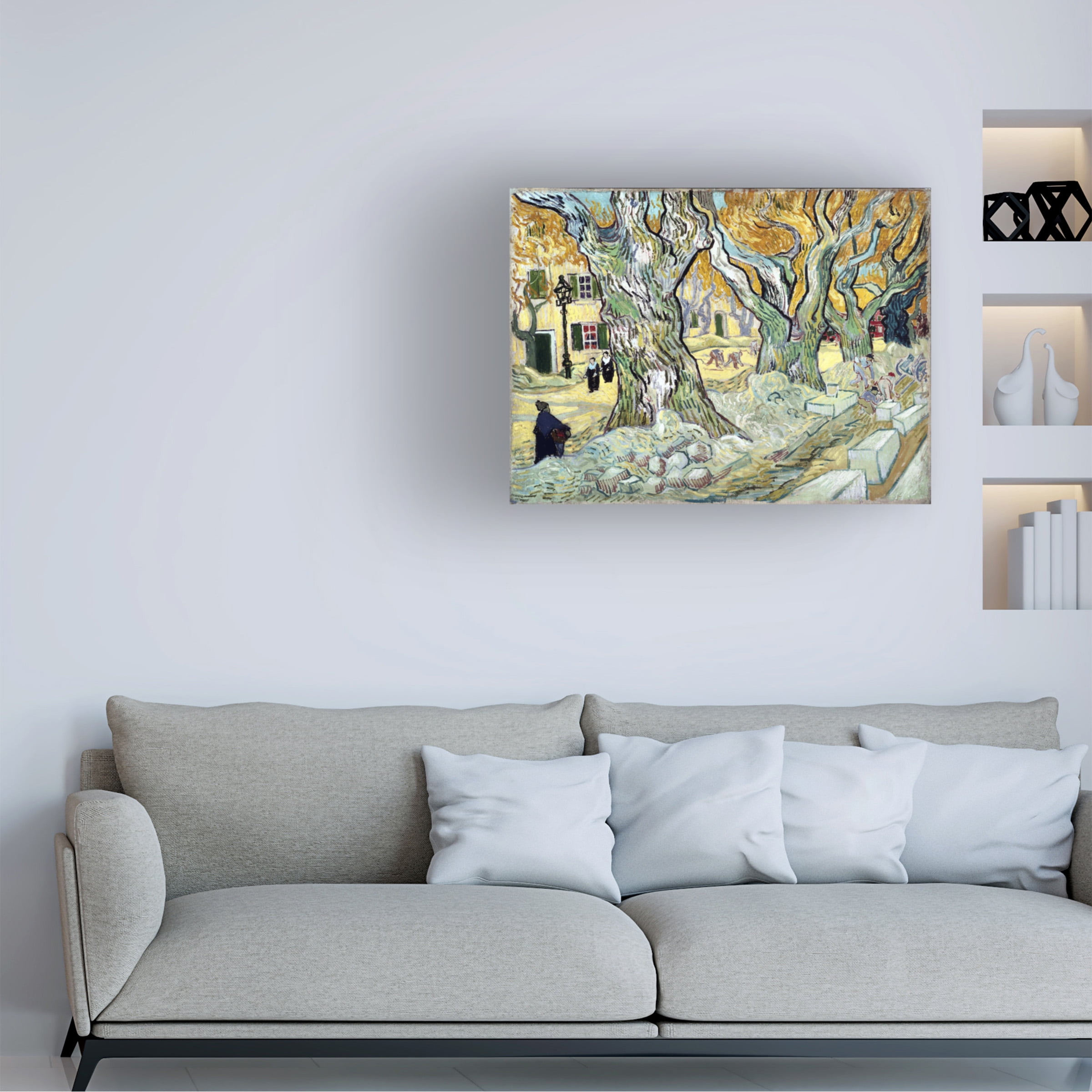 Vincent van Gogh 'The Road Menders' Canvas Art