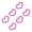 Pink, variant on 6-Piece Pixel Heart Car Stickers, Retro Love Decals for Headlight Taillight, Waterproof Vinyl Auto Body Decoration Stickers