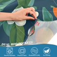 thumbnail image 3 of Yayeee Kitchen Curtains Tier Pair Light Filtering 27"x36" Rod Pocket Short Cafe Window Panel, Orange Fruit, 3 of 7
