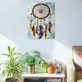 thumbnail image 5 of ZFLMY Dream Catcher Feathers Jewels Canvas Wall Art Decor 12x16in, 5 of 5