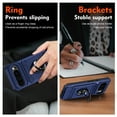 thumbnail image 6 of Case Designed for Google Pixel 9 / 9 Pro, Hybrid Back Case with Ring Stand & Hidden Card Slot & Support Magnetic Car Mount Shockproof Fall-Protection Slim Cover for Google Pixel 9 / 9 Pro, Blue, 6 of 7