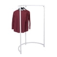 thumbnail image 2 of SSWBasics Boutique White Pipe Half Round Clothing Rack - 35”W x 35""D x 54”H - White, 2 of 2