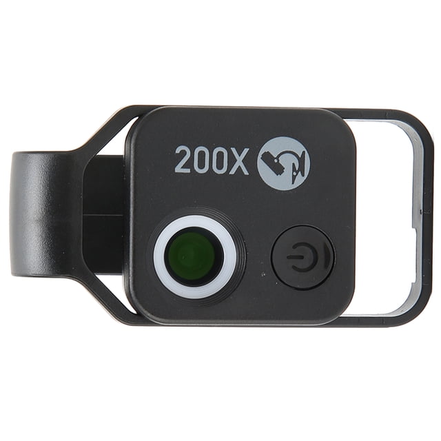 Mini Microscopio de Bolsillo para Teléfono 200x, Microscopio Portátil Con Clip Universal, Recargable Por USB, Mini Microscopio para Teléfono Con Lente Cpl para ios para para