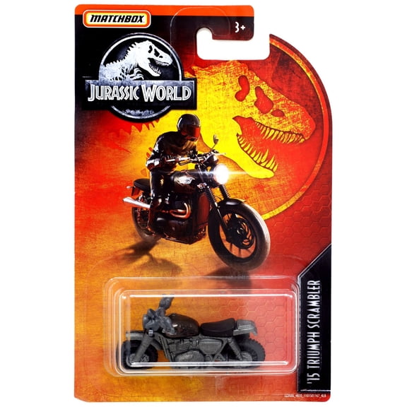 Jurassic World Matchbox '15 Triumph Scrambler Diecast Vehicle