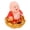 Red, variant on Suodoka Solar Nodding Maitreya Buddha Statue Shaking Head Toy for Wealth Fortune Lucky Decor Red Clothes Dashboard Ornament (3.6x3.6x4.0 inches / 9.2x9.2x10.2 cm)