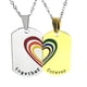 thumbnail image 2 of 2x Colgante Etiqueta Rompecabezas de Joyería Orgullo Fernando Collar de acero inoxidable Oro plateado, 2 of 7