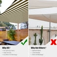 thumbnail image 5 of Yescom 2 Packs 8'x10' Rectangle Sun Shade Sail Coffee+White97% UV Block Outdoor Patio Pool Garden Yard Lawn, 5 of 11