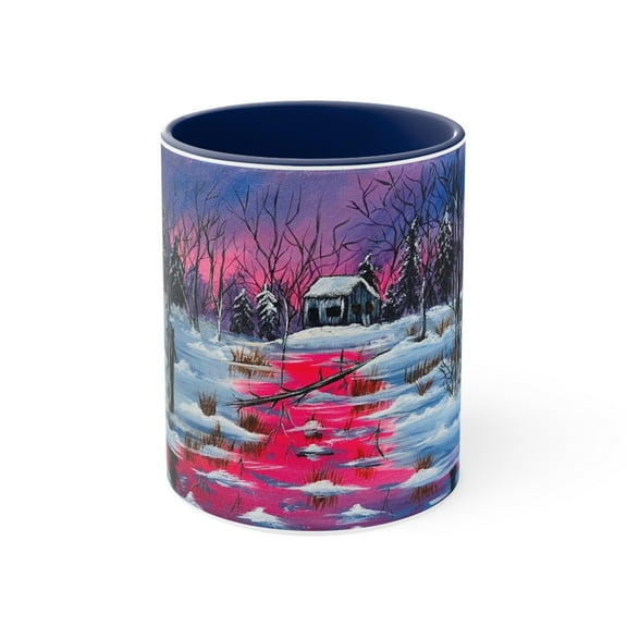 Accent Coffee Mug, 11oz | accent mug  | winter outdoor | winter coffee mug