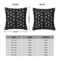 thumbnail image 2 of Fuzoiu purple cyan brown Skull Print Square Pillow Cover,Hidden Zipper Design,Luxury Square Pillow Case, Throw Pillow,Couch Cushion-20"x20", 2 of 7