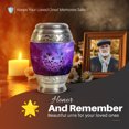 thumbnail image 4 of Yatskia Purple Daisy Urns for Human Ashes Adult Man, Mini Keepsake Urn for Adult Ash, Small Urns for Human Ashes Keepsake, (Monar Pack of 1, 3 Inch), 4 of 8