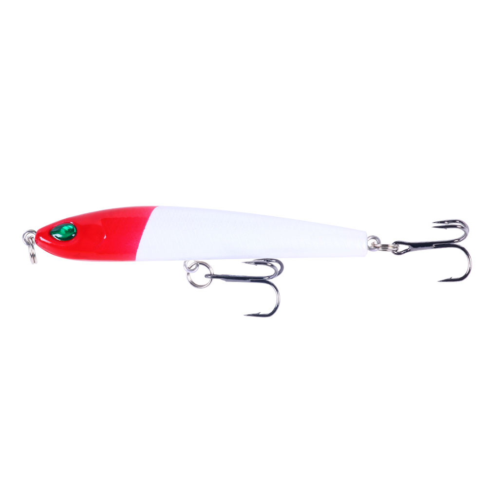 HENGJIA 10PCS Fishing Lures for Bass, Fishing Pencil Popper Lures Topwater Pencil Lures Sinking Hard Bait Pencil Plopper Lure Fishing Lures Pencil Lure