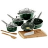 Tramontina 8-Piece Eco-friendly Cookware Set with Bonus, Fern