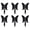 Black, variant on 6PCS Butterfly Themed Wall Hooks Elegant Metal Wall Mounted Hangers for Bedroom and Entryway Decoration