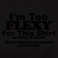 thumbnail image 3 of CafePress - So Flexy It Hurts Ehlers Danlos Syndrome Awarene - Women's Traditional Fit Dark T-Shirt, 3 of 4