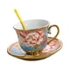 thumbnail image 3 of Juego de taza y platillo de té de cerámica Juego de té de porcelana Hermoso juego de taza de té de la tarde Rosa, 3 of 9