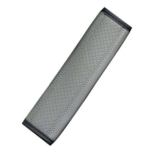 Almohadilla transpirable para cinturón de seguridad, funda de cuero Pu para correa de hombro, cojín para coche
