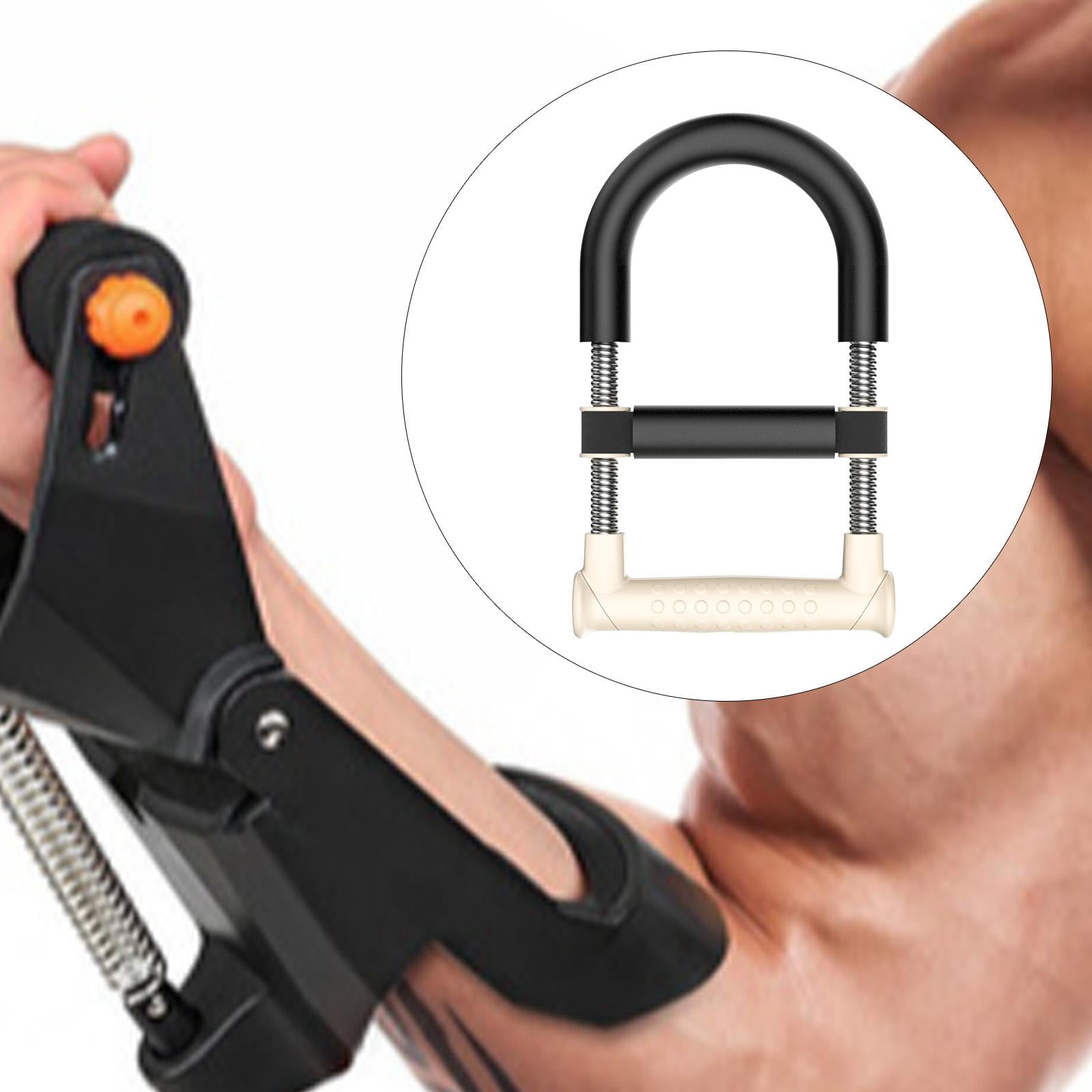 Dualoai Twister Arm Trainer Forearm Exerciser Arm Gripper for Triceps Biceps Fitness milky white