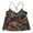 Petaly Paisley, variant on Women's Limited Edition Swim Triangle Tankini Top (Black, XXL)