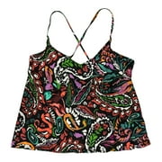 Anne Cole Women's Limited Edition Swim Triangle Tankini Top (Petaly Paisley, S)