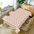 thumbnail image 4 of Nanqianyi Vintage Pink Floral Tablecloth,60x70 Inch Rectangle Stain Resistant Table Cover for Kitchen Dining Room Decor, 4 of 7