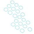 thumbnail image 4 of Plastic Binder Ring Cards Flexible Documents Buckle Book Rings Loose Leaf Single Rings, 4 of 7