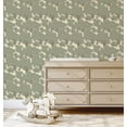 thumbnail image 4 of S4Sassy Peel and Stick Walls Covering, Floral Tree Canopy Print - Asian Style Wall Mural, Walls Makeover for Bathroom, Laundry Room, Closet Interior - Self-Adhesive Wallpaper Vinyl - Green, 25"x120", 4 of 9