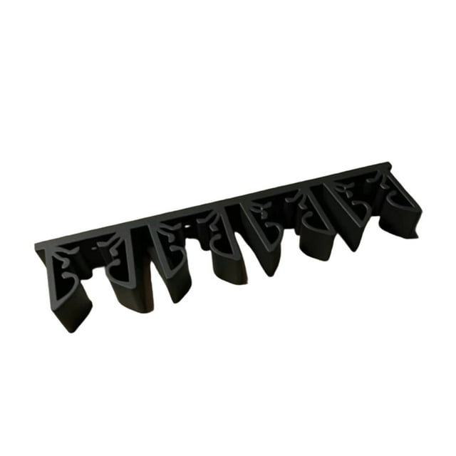 Almencla Support de Bâton de Billard pour 4 Queues Rangement Mural Support de Bâtons de Hockey Noir