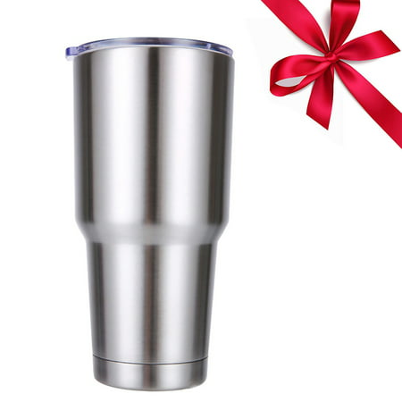 30 oz. Tumbler Double Wall Stainless Steel Vacuum Insulation Travel Mug with Lid Water Coffee Cup Works Great For for Ice Drink, Hot (Best Insulated Coffee Cup)