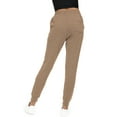 thumbnail image 4 of Aiyino Women's Joggers Pants Active Sweatpants Cotton Tapered Workout Yoga Lounge Track Pants with Pockets,Khaki XL, 4 of 9
