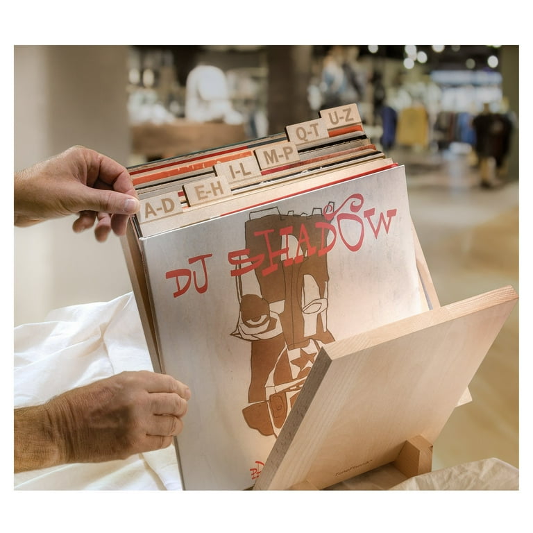 TunePhonik Laser Cut Wooden Record Dividers to Organize Vinyl LPs