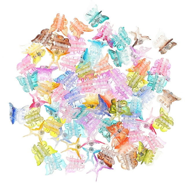 80pcs Butterfly Hair Clips Small Hair Claw Clips Women Girls Hair Accessories Clips