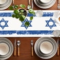 thumbnail image 3 of Jiibva Hexagram Hanukkah Table Runner - Star of David Jewish Menorah Passover Chanukah Holiday Table Decoration for Kitchen Dining Home Party Decor, 3 of 7