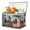 Color 3, variant on Jiaoprinted Abstract Tie-Dye Large Toys Storage Box with Lid and Divider, Black and White Foldable Toys Storage Organizer, Stackable Storage Container Home Organization, 85L