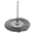thumbnail image 3 of 10 Pcs Brosse à Roue en Fil, Brosse à Roue en Fil d'Acier Fin de 1,5 Pouces/1 Pouce pour Perceuse, Tige Ronde de 1/8 Pouce, 3 of 8