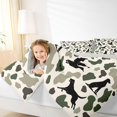 thumbnail image 4 of Feelyou Rustic Dog Duck Twin Comforter Sets, Green Camouflage Bedding Set, 2 Pieces, 4 of 8