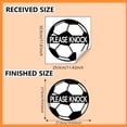 thumbnail image 3 of Durable Vinyl Soccer Ball Sticker, Football Wall Art Decoration for Home, Waterproof & Removable, Easy Apply Large Wall Decal for Bedroom Living Room Sports Fan Gift, Black & White Pattern, 3 of 6