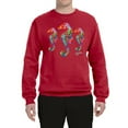 thumbnail image 2 of Wild Bobby, Colorful Rainbow Seahorses Animal Lover Unisex Crewneck Graphic Sweatshirt, Red, Large, 2 of 3