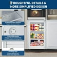 thumbnail image 3 of Garvee 3.0 Cu.ft Small Freezer, Mini Deep Freezer with Reversible Single Door & 7 Adjustable Thermostat for Apartment, Home, Office, White, 3 of 7