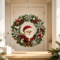 thumbnail image 3 of Christmas Santa Beaded Wreath DIY Kit, 2026 Complete Hand‑Beaded Front Door Wreath Craft Supplies, Festive Holiday Wall Hanging Decoration Set, 3 of 7
