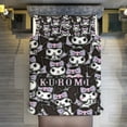 thumbnail image 7 of Kuromi And My Melody Duvet Cover Set 3-Piece Bedding Set Soft Warm And Comfortable Soft Bed Set with 1 Duvet Cover And 2 Pillowcases for Bedroom All Season 79"x90", 7 of 7
