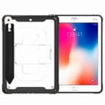 thumbnail image 2 of For iPad 9.7 5th 2017 (A1822 A1823) / 6th Gen 2018 (A1893 A1954),Dteck 3-Layer Shockproof Cover Pencel Holder Shoulder Strap Expandable Pouch Hybrid Kickstand Case Without Built-in Protector,White, 2 of 2