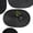 Black, variant on Hakochia 12 x 18 Inch Oval Woven Braided Placemats Set of 6, Hand Washable Heat Resistant Dining Table Mats for Kitchen Table