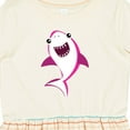 thumbnail image 4 of Inktastic Cute Shark, Little Shark, Pink Shark, Sea Animal Girls Toddler Dress, 4 of 5