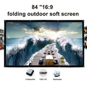 Opolski 84inch Portable Folding Projector Screen Film for Home Theater Outdoor Movie