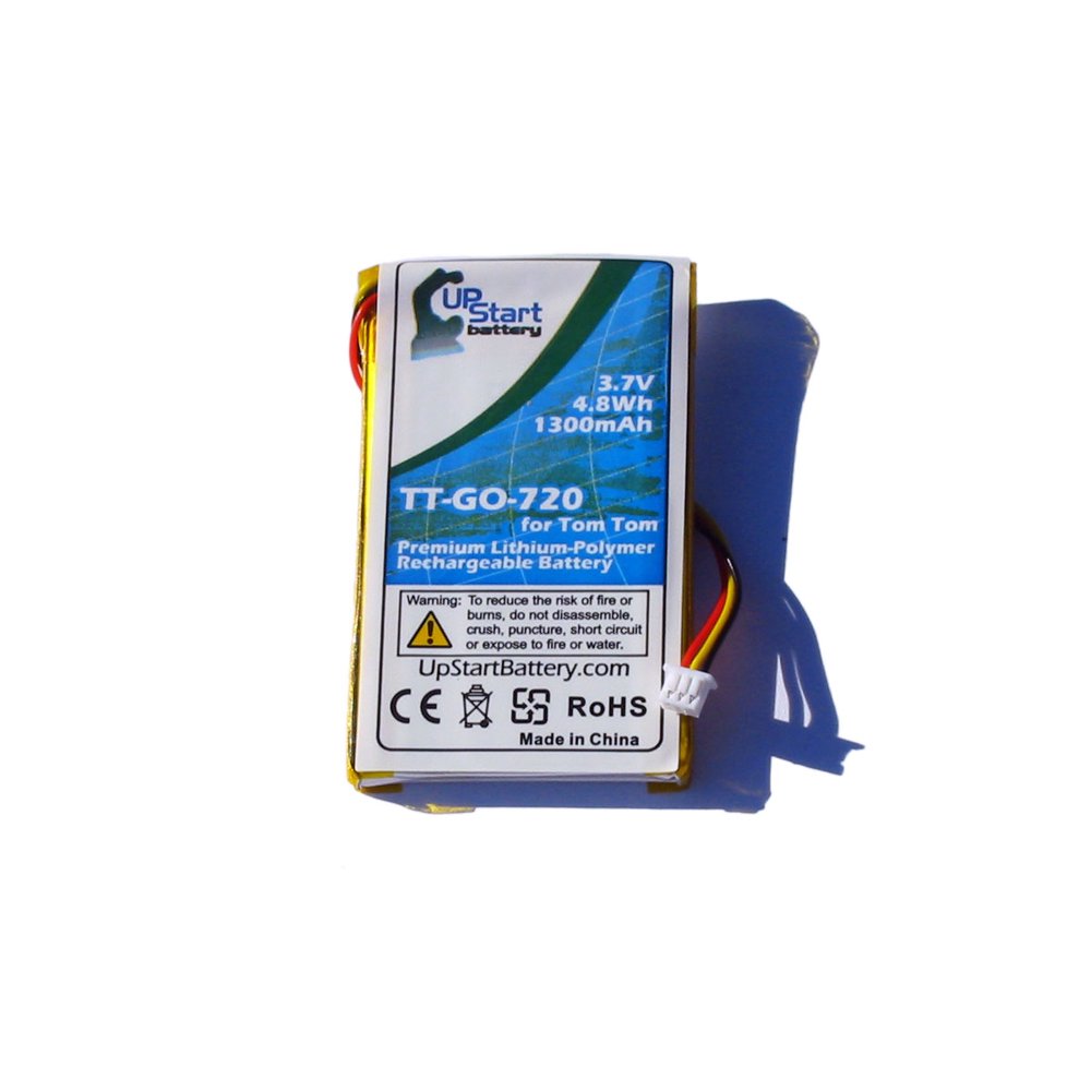 TomTom Go 720 Battery Replacement for TomTom GPS Battery (1300mAh, 3