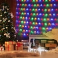 thumbnail image 2 of Rosnek LED Christmas Net Lights, 8 Modes Mesh Fairy String Decorative Lights for Christmas for Christmas Outdoor Wedding Garden Bushes Decorations, 2 of 8