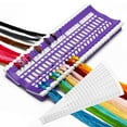 thumbnail image 4 of Embroidery Floss Organizer Cross Stitch Thread Organiser Sorting Card Purple, 4 of 9