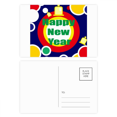 thumbnail image 1 of Happy New Year Day Wishes Postcard Set Birthday Mailing Thanks Greeting Card, 1 of 3