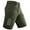Green, variant on TACVASEN Men's Cargo Work Shorts Lightweight Quick Dry Waterproof 5 Zipper Pockets for Hiking Fishing Dark Gray Size 34