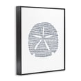 thumbnail image 4 of Stupell Industries Minimal Sand Dollar Coastal Painting Black Framed Art Print Wall Art, 16 x 20, 4 of 10